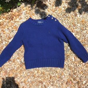 Polo RL cotton Sweater. Toddler size 4.